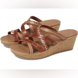 Skechers Beverly-Tiger from Cali Collection Cork Wedge Sandal